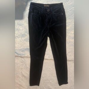 Massimo Dutti Dark Blue Velvet Pants